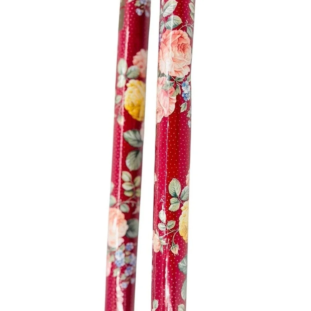 Vintage American Greetings Gift Wrap Rolls Floral Rose Gift 30